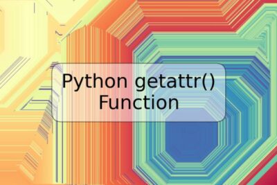 Python getattr() Function