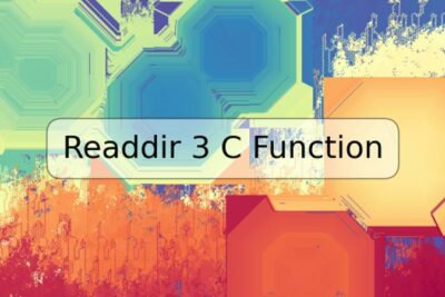 Readdir 3 C Function
