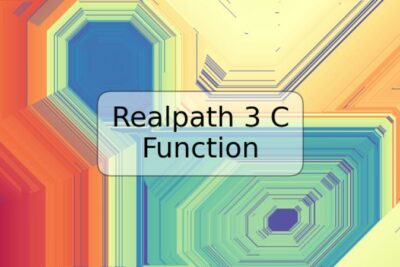 Realpath 3 C Function