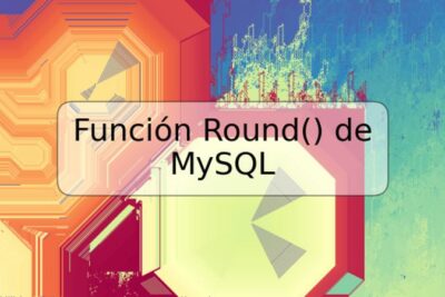 Función Round() de MySQL