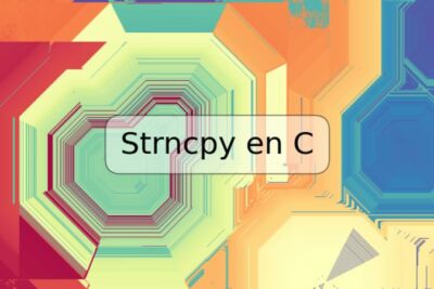 Strncpy en C