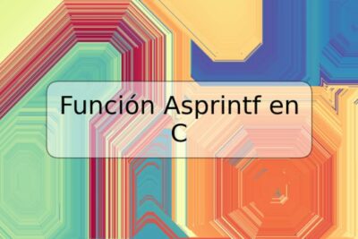 Función Asprintf en C