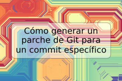 Cómo generar un parche de Git para un commit específico
