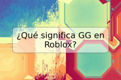 ¿Qué significa GG en Roblox?