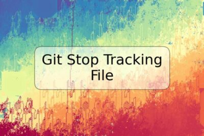Git Stop Tracking File
