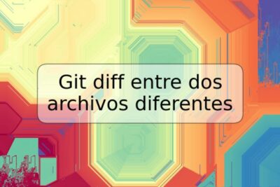 Git diff entre dos archivos diferentes