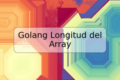 Golang Longitud del Array