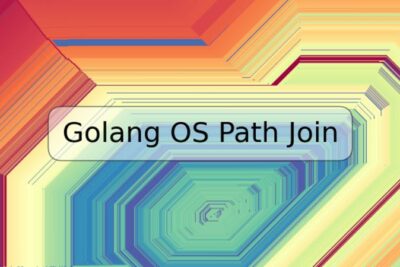 Golang OS Path Join