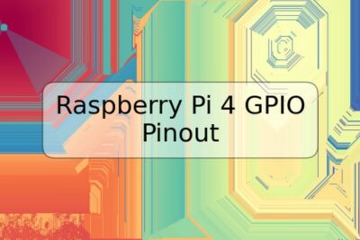 Raspberry Pi 4 GPIO Pinout