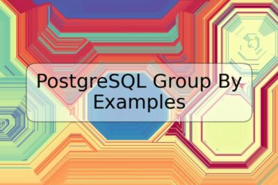 PostgreSQL Group By Examples