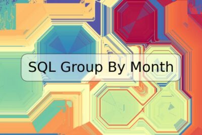 SQL Group By Month