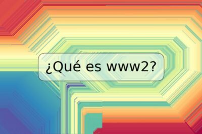 ¿Qué es www2?