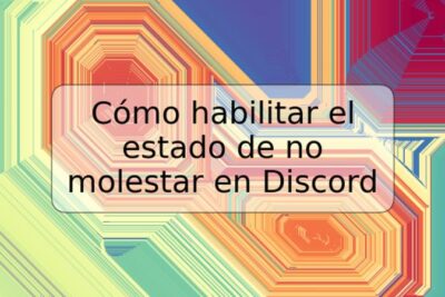 Cómo habilitar el estado de no molestar en Discord