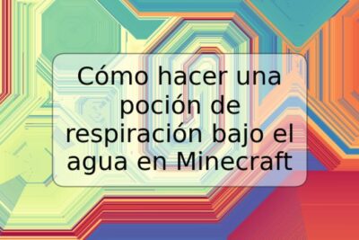 Cómo hacer una poción de respiración bajo el agua en Minecraft