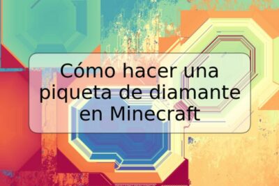 Cómo hacer una piqueta de diamante en Minecraft