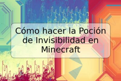 Cómo hacer la Poción de Invisibilidad en Minecraft