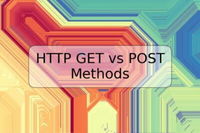 HTTP GET vs POST Methods