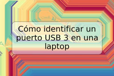 Cómo identificar un puerto USB 3 en una laptop