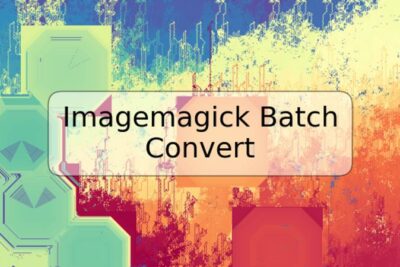 Imagemagick Batch Convert