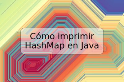 Cómo imprimir HashMap en Java