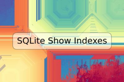 SQLite Show Indexes