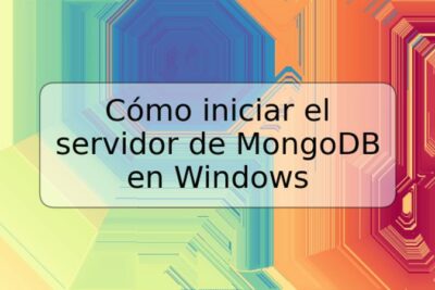 Cómo iniciar el servidor de MongoDB en Windows