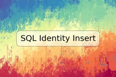 SQL Identity Insert