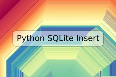 Python SQLite Insert