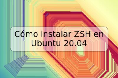 Cómo instalar ZSH en Ubuntu 20.04