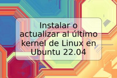 Instalar o actualizar al último kernel de Linux en Ubuntu 22.04
