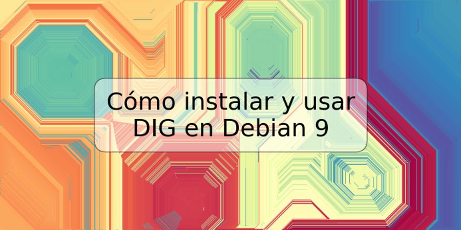 Cómo instalar y usar DIG en Debian 9