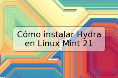 Cómo instalar Hydra en Linux Mint 21