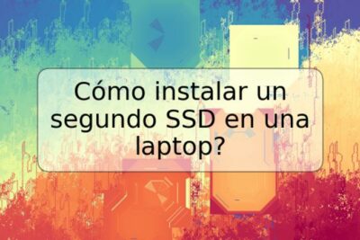 Cómo instalar un segundo SSD en una laptop?