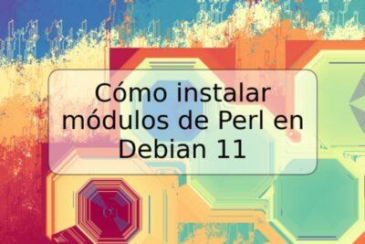 Cómo instalar módulos de Perl en Debian 11