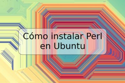 Cómo instalar Perl en Ubuntu