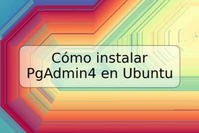 Cómo instalar PgAdmin4 en Ubuntu