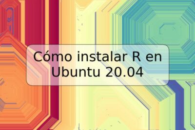 Cómo instalar R en Ubuntu 20.04