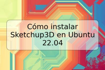 Cómo instalar Sketchup3D en Ubuntu 22.04