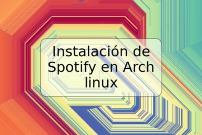 Instalación de Spotify en Arch linux
