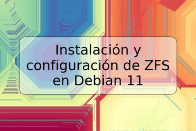 Instalación y configuración de ZFS en Debian 11