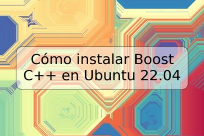 Cómo instalar Boost C++ en Ubuntu 22.04
