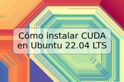 Cómo instalar CUDA en Ubuntu 22.04 LTS