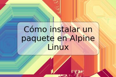 Cómo instalar un paquete en Alpine Linux