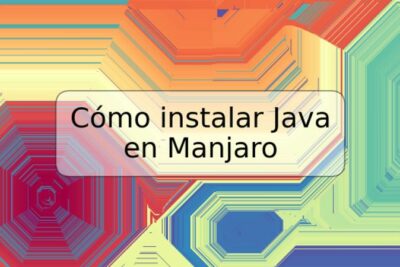 Cómo instalar Java en Manjaro