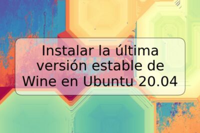 Instalar la última versión estable de Wine en Ubuntu 20.04