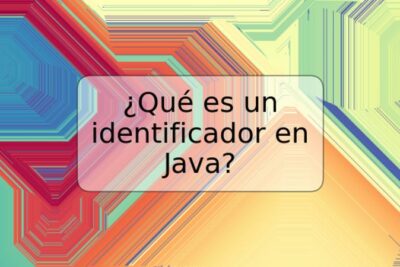 ¿Qué es un identificador en Java?