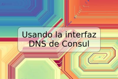 Usando la interfaz DNS de Consul