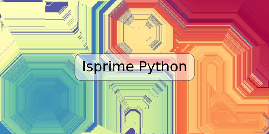 Isprime Python