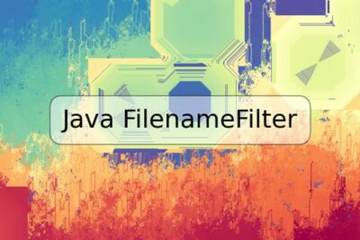 Java FilenameFilter