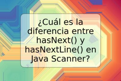 ¿Cuál es la diferencia entre hasNext() y hasNextLine() en Java Scanner?